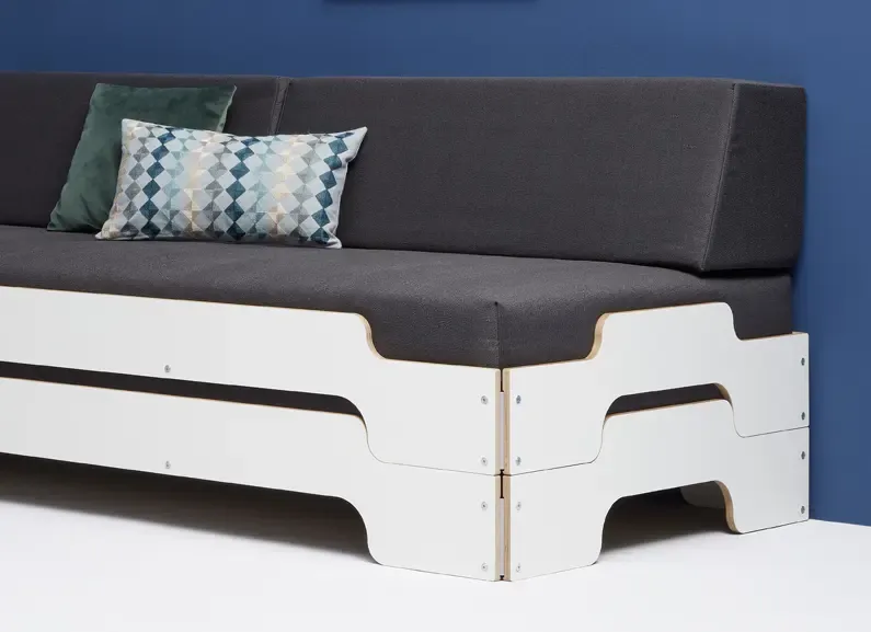Hoekig rugkussen voor stapelbare ligstoel Müller Small Living