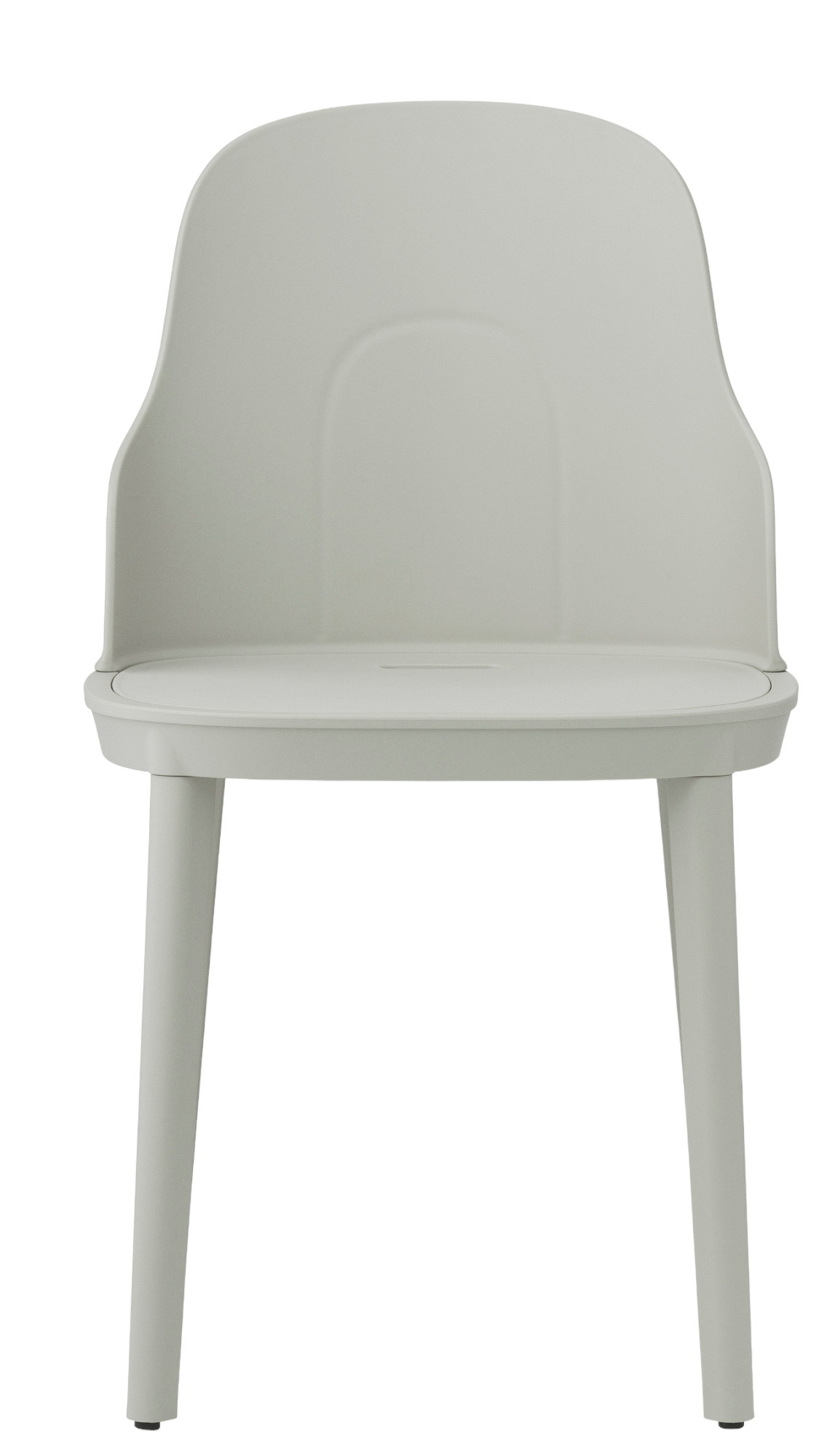 Grauer Allez Chair Stuhl von Normann Copenhagen, moderner Kunststoffstuhl für Esszimmer und Büro.
