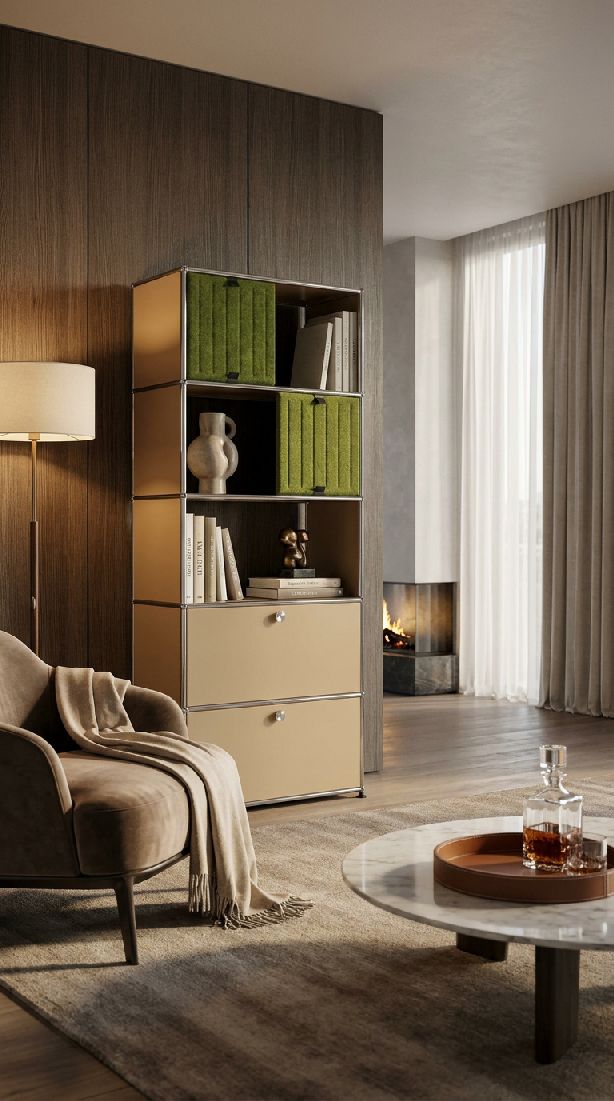 USM Haller-rek met Soft Panels M69 