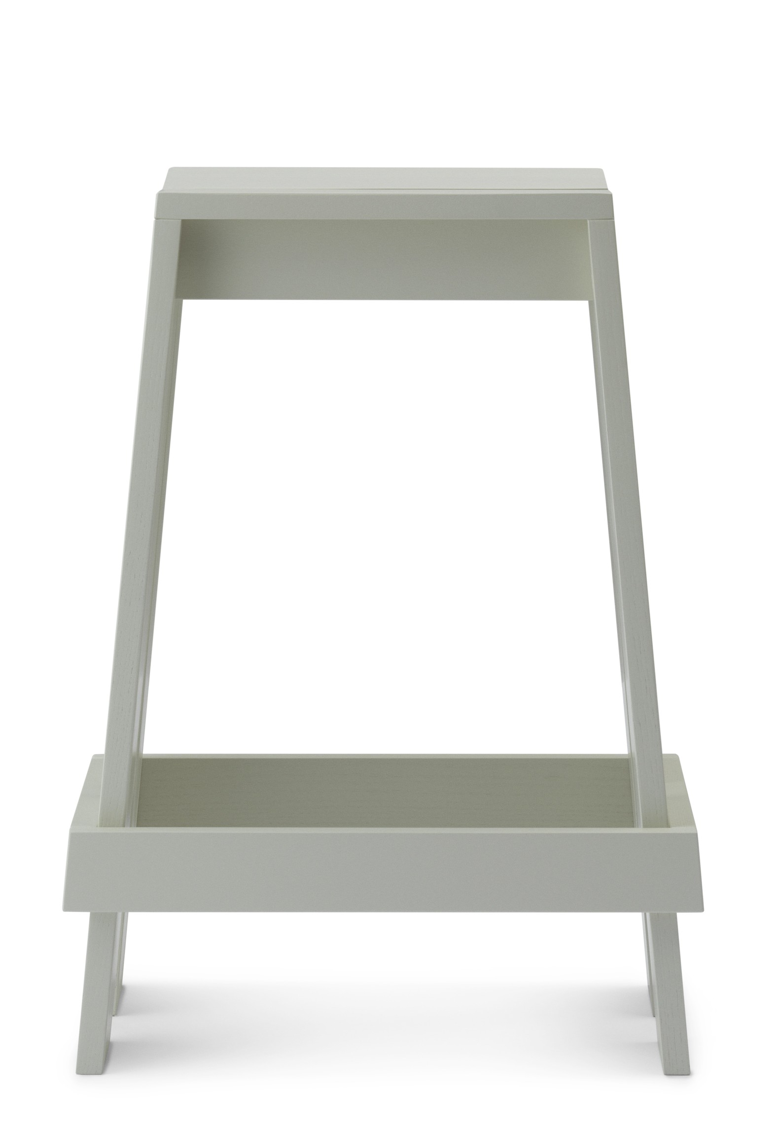 Normann Copenhagen Let Barhocker in Grau, moderner Hocker aus Holz für Küche oder Bar.