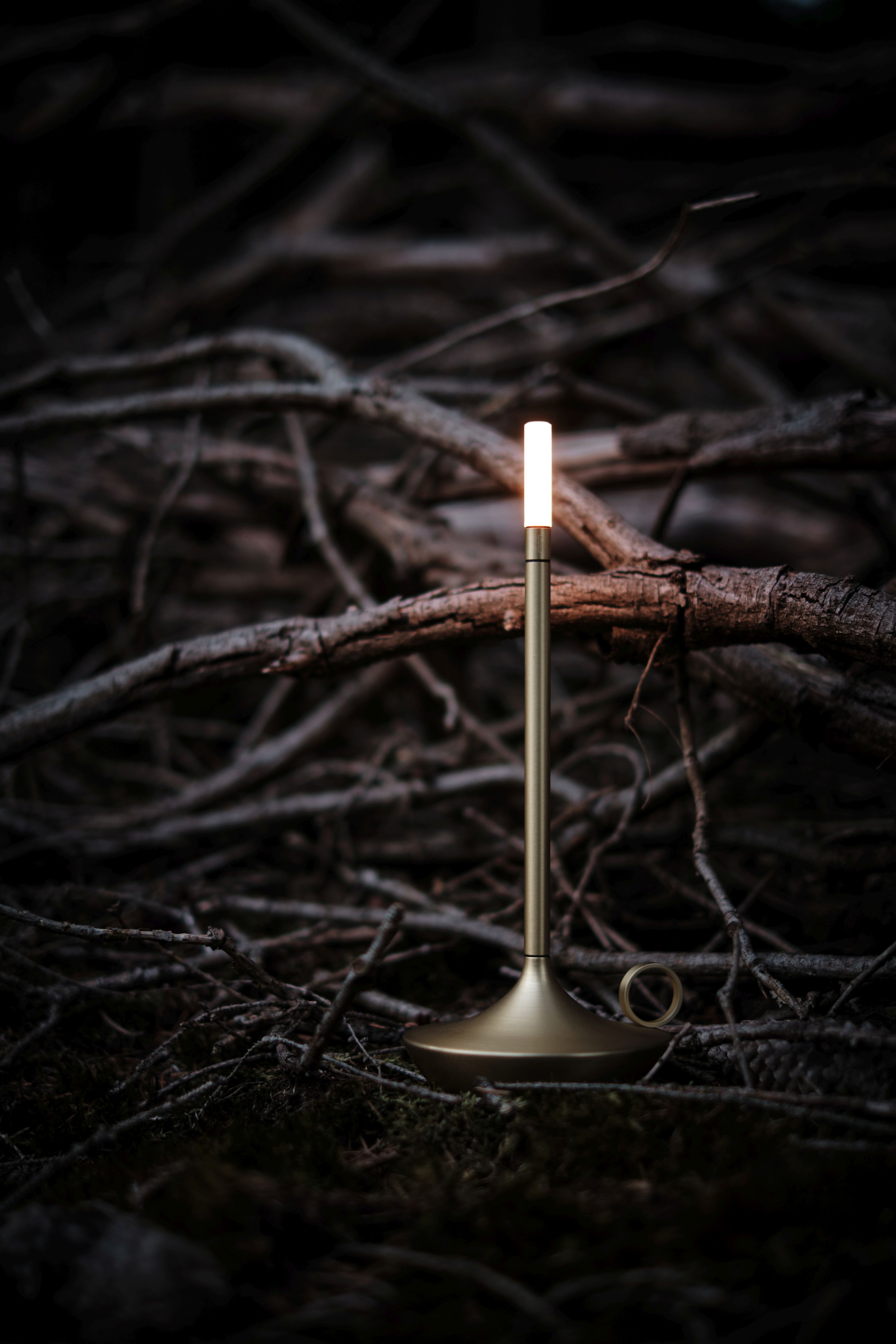 Wick draagbare acculamp / tafellamp met USB Graypants