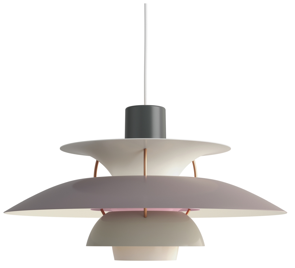 PH 5 Pendelleuchte von Louis Poulsen, mehrfarbig, modernes Design für Wohnzimmer und Esszimmer.