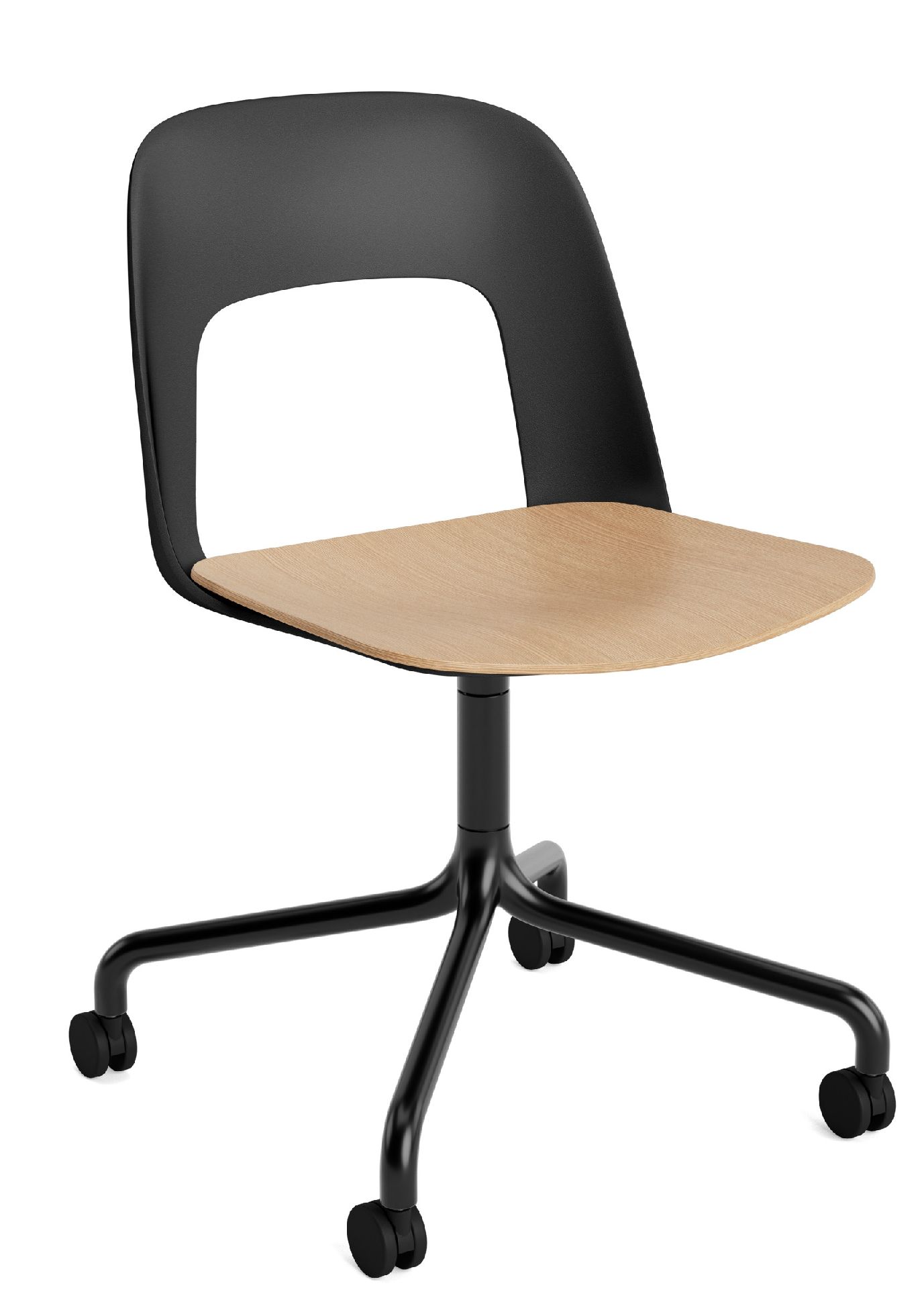 Layout Side Chair 162 draaistoel met vierpoot Hay