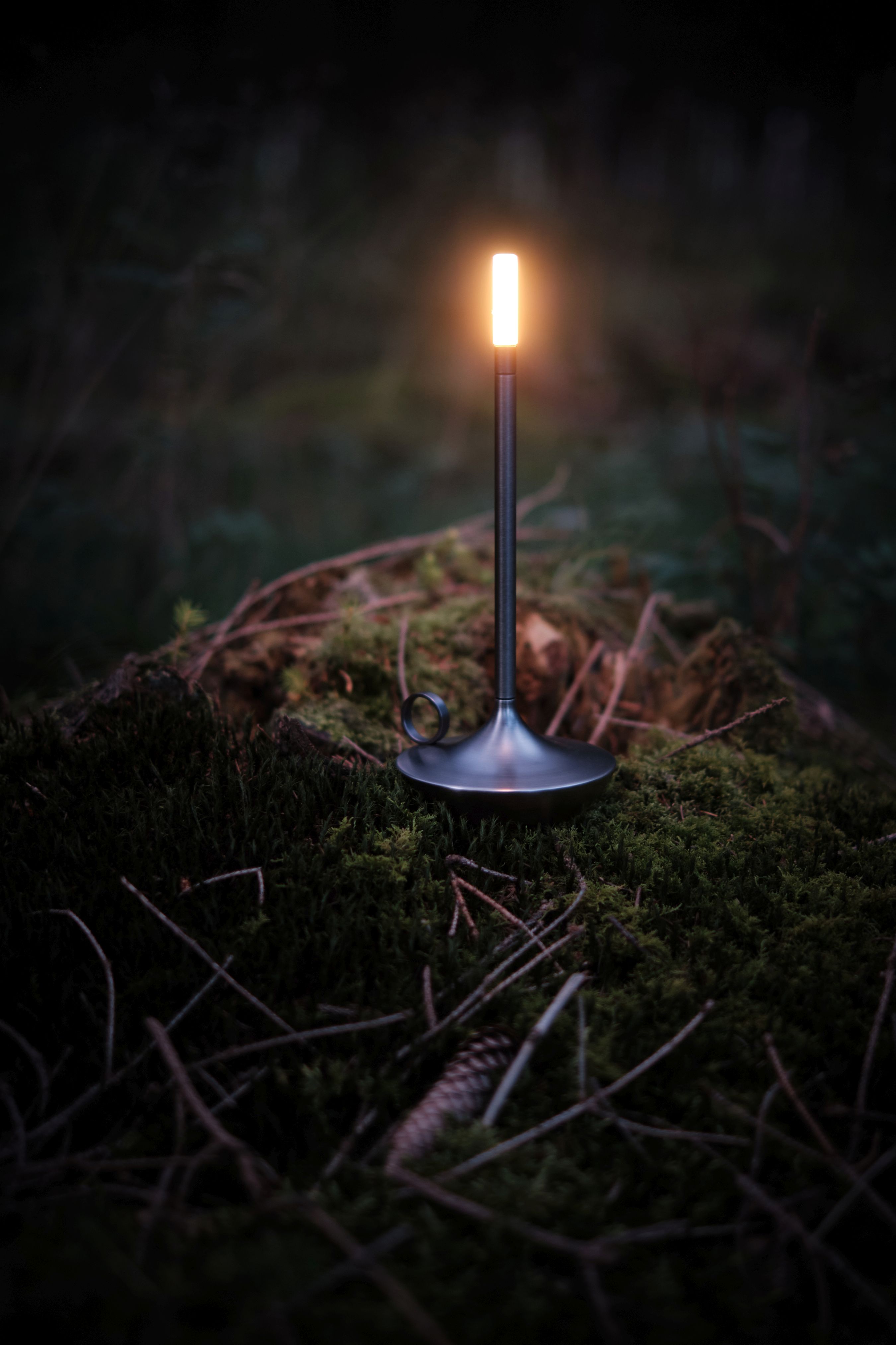 Wick draagbare acculamp / tafellamp met USB, Graypants-kleur