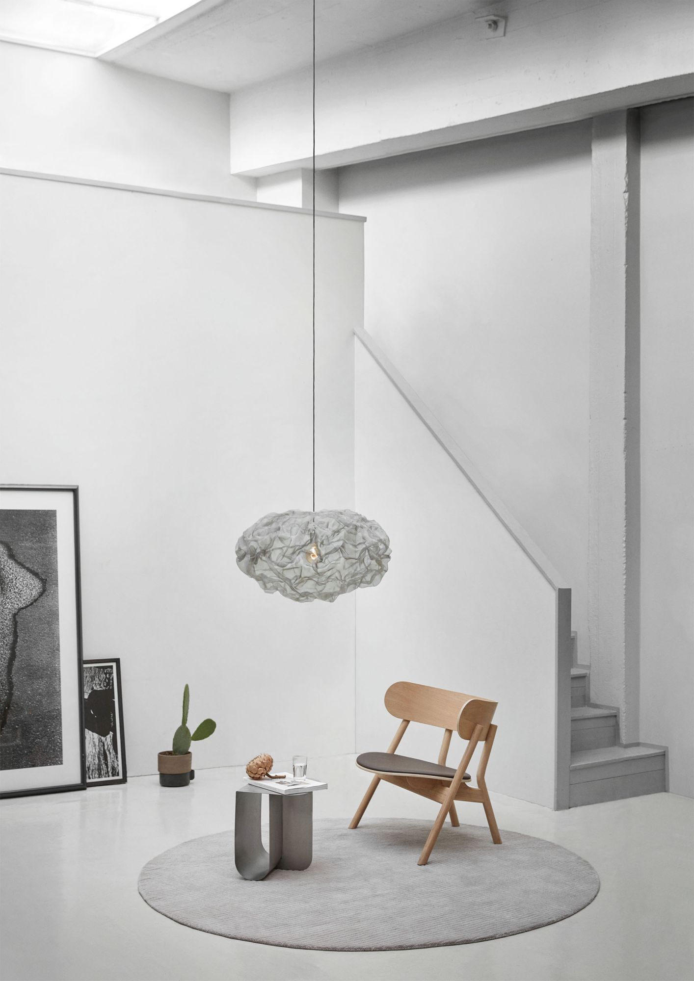Oaki Lounge Chair met bekleding Northern