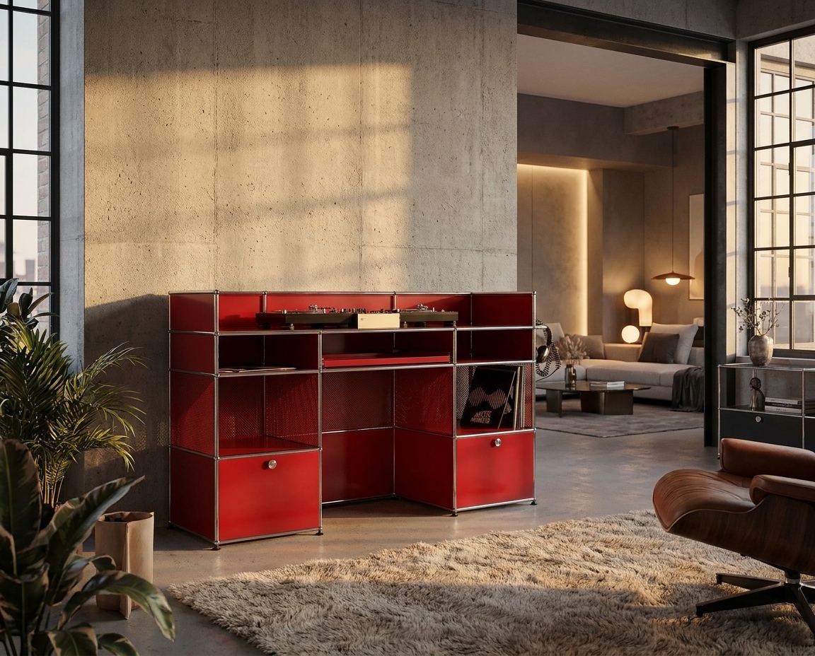 DJ-tafel staande tafel breedte 175 cm USM Haller