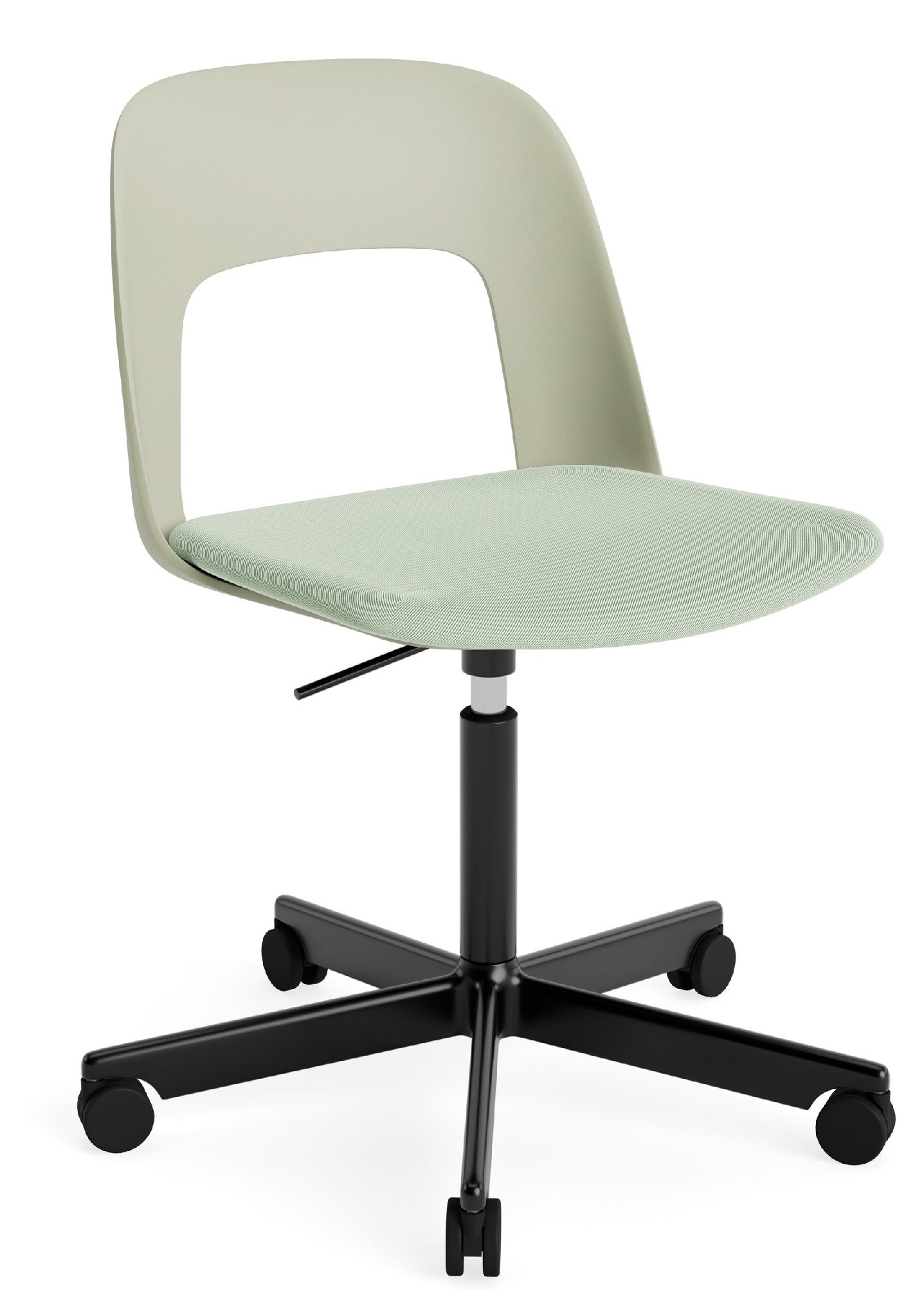 Layout Side Chair 143 stoel met vijfpoot en draaivoet van Hay