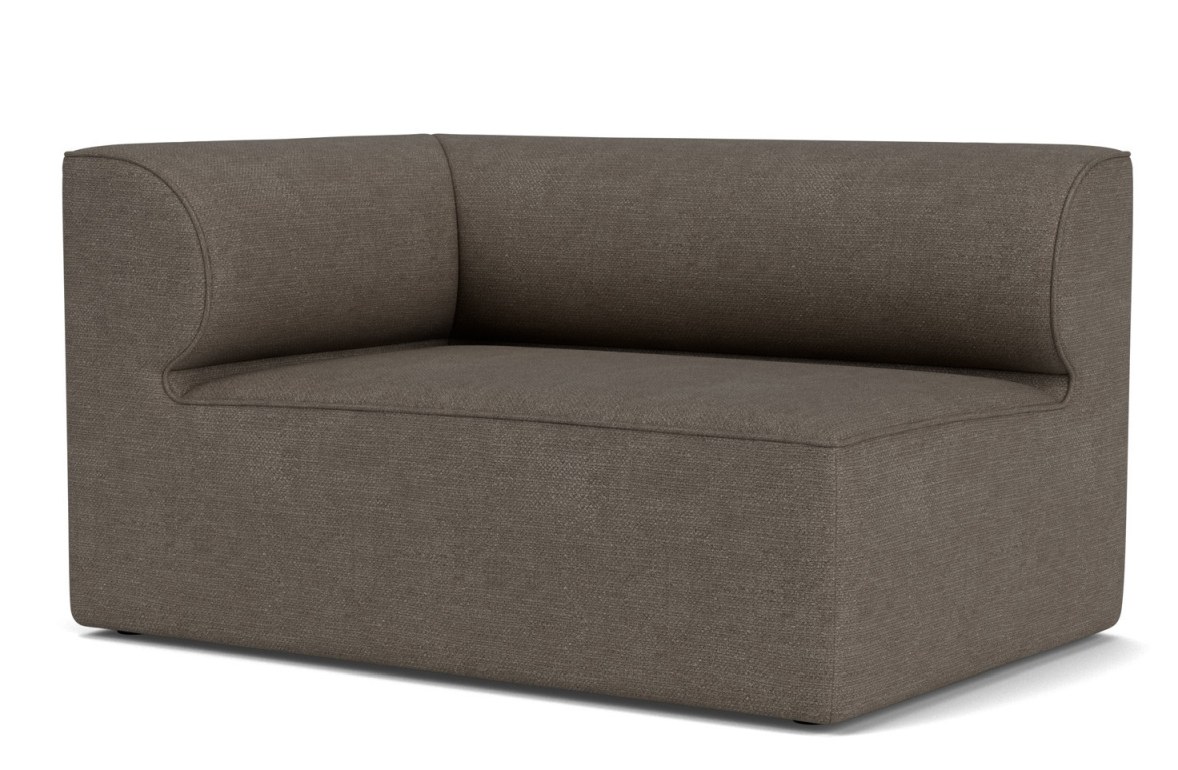 Eave Modular Sofa Ecke von Audo Copenhagen, modernes Ecksofa in Braun für Wohnzimmer und Lounge.