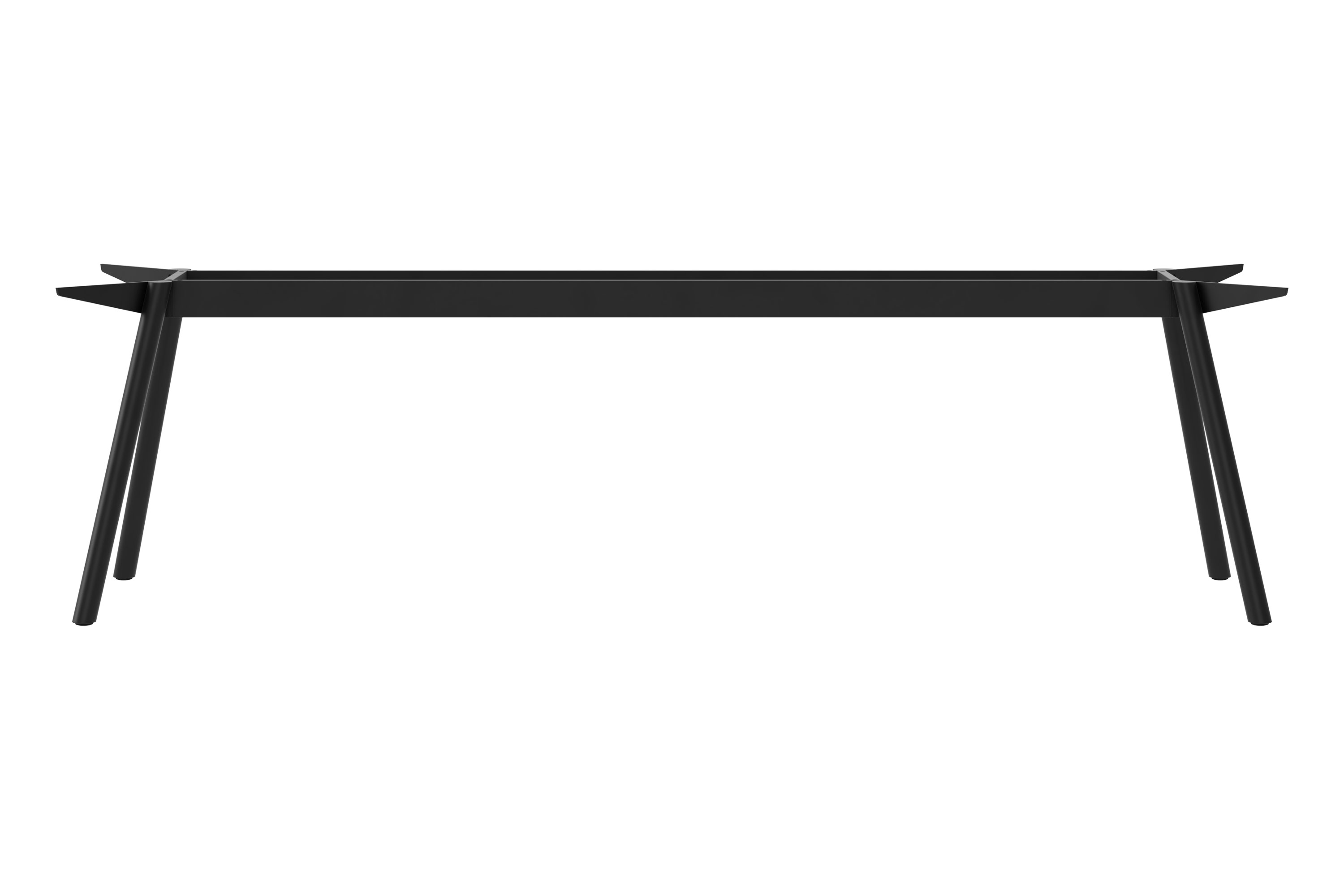 Schwarzes Masa Tischgestell aus Stahl von New Tendency, minimalistisches Design für Esstische und Schreibtische.