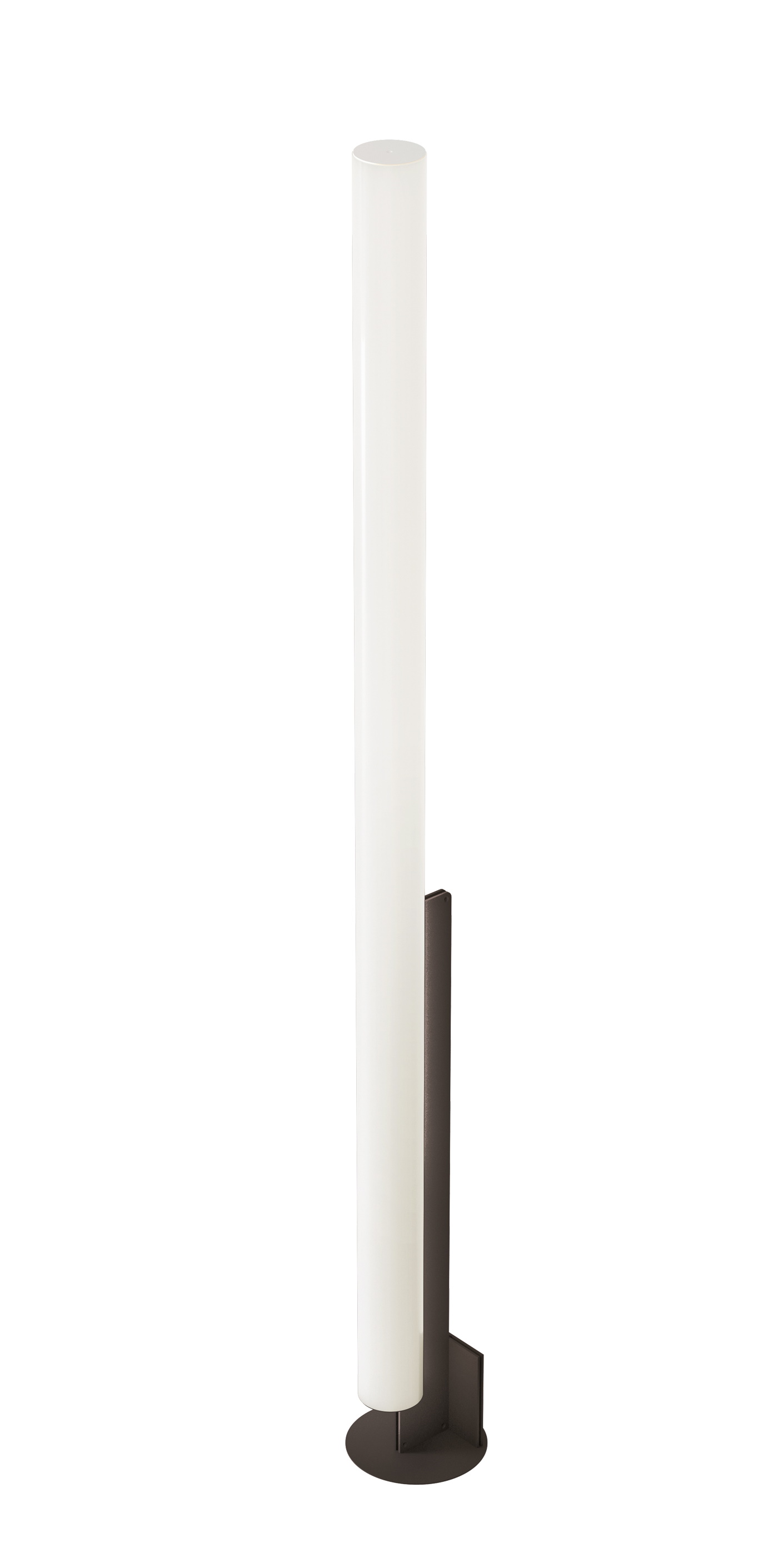 Schwarze Model T Stehleuchte von Kdln mit zylindrischem Lampenschirm für moderne Beleuchtung.