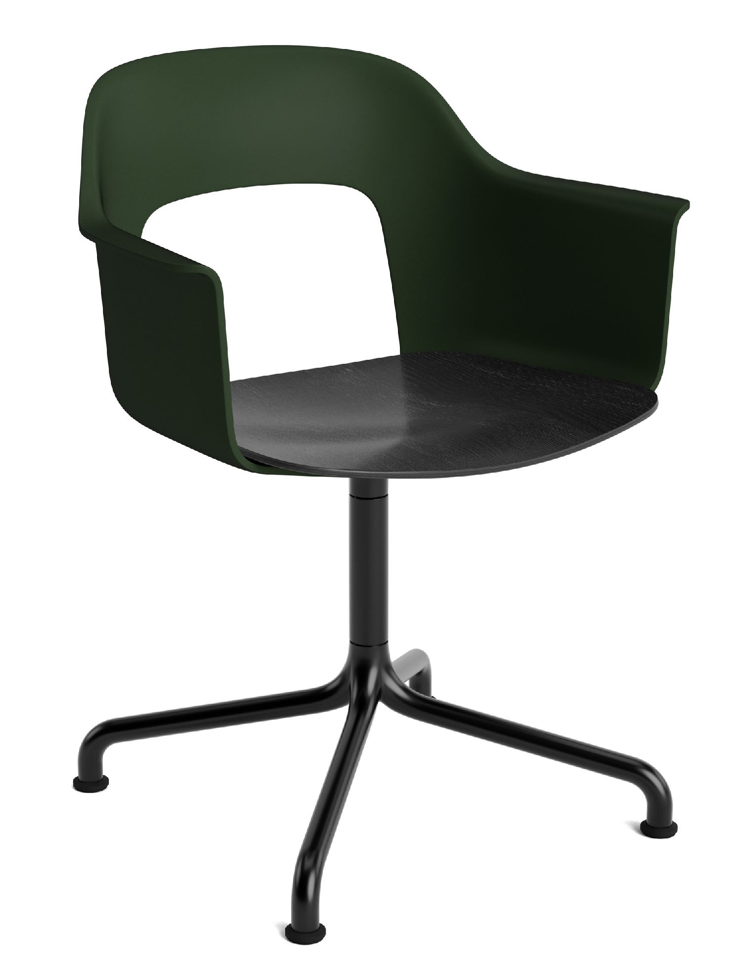 Layout Armchair 252 Fauteuil met 4-sterrenvoet, draaivoet met gebogen kruis Hay