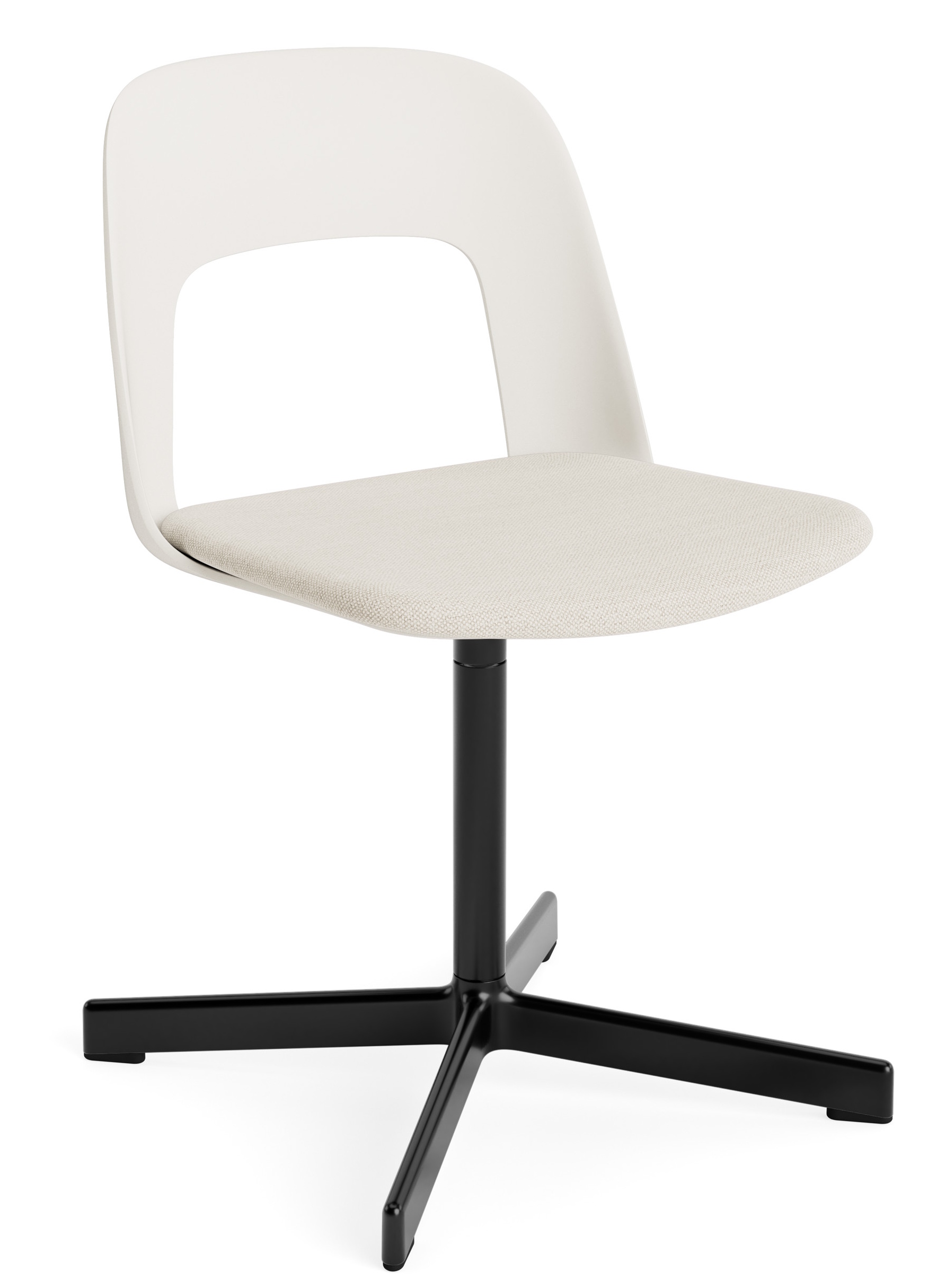 Layout Side Chair 133 stoel met vierpotig draaivoet van Hay