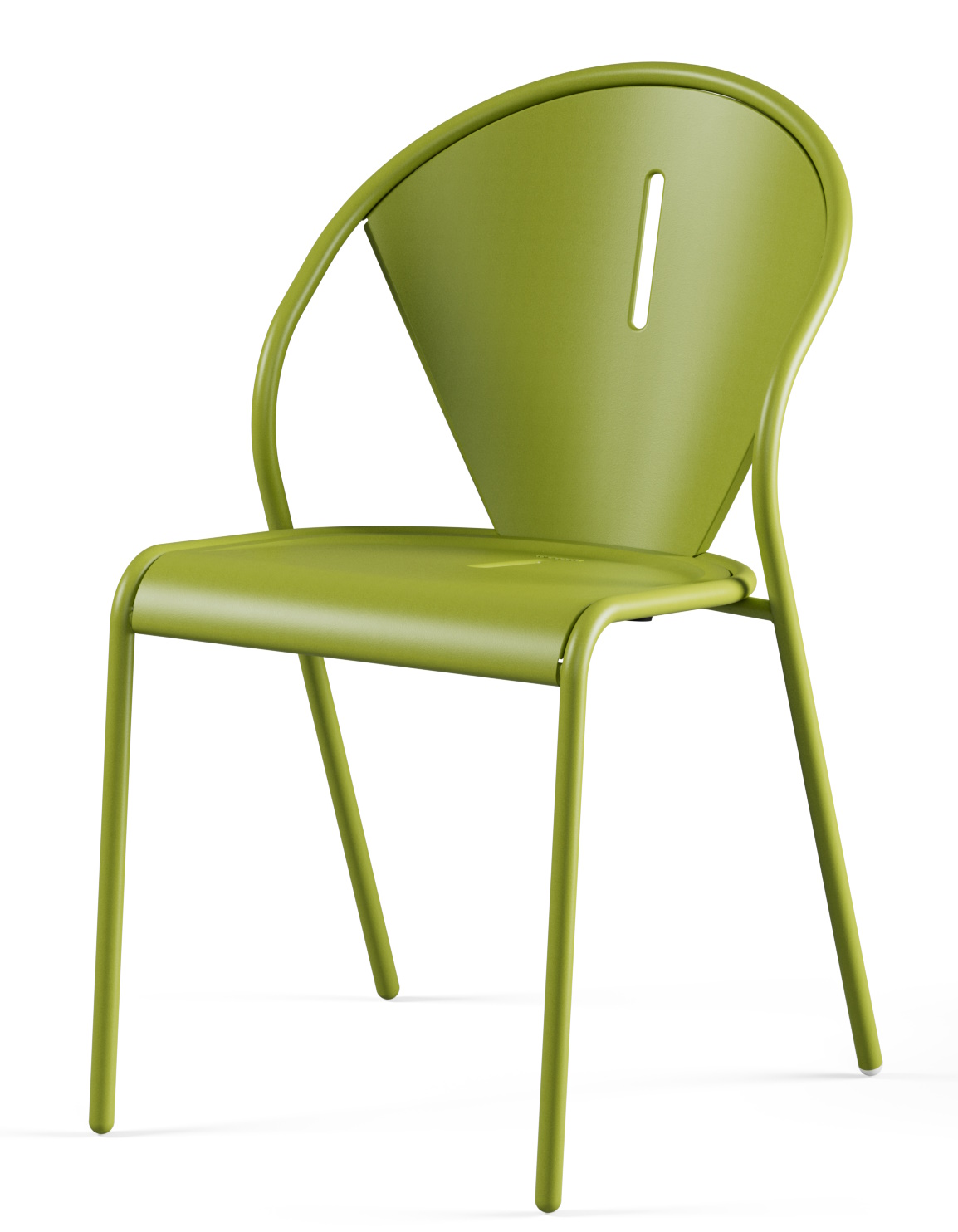 Grüner Code Chair Stuhl von Emu für den Außenbereich, moderner Gartenstuhl aus Metall.
