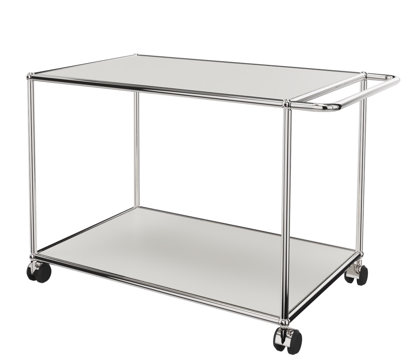 USM Haller serveerwagen met wieltjes, wit