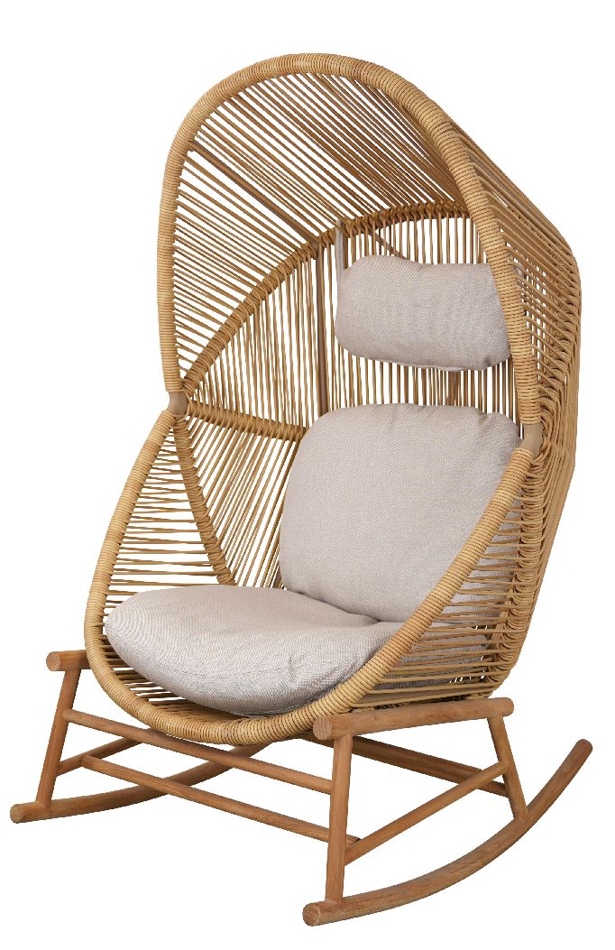 Hive Rocking Chair schommelstoel inclusief zit-, rug- en nekkussen van Cane-Line
