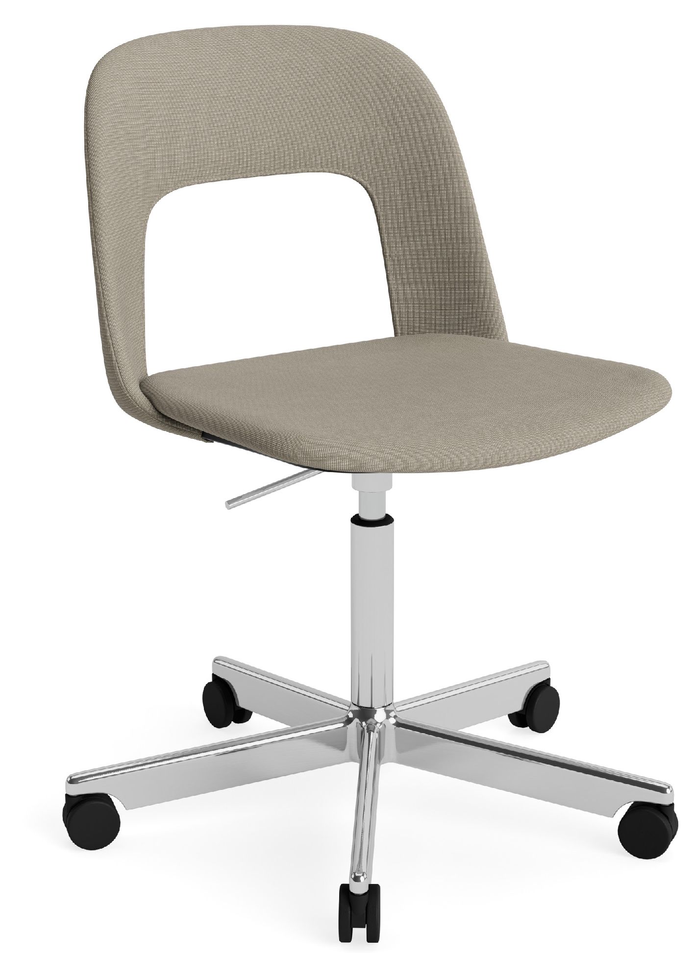 Layout Side Chair 144 stoel met vijfsterrenvoet van Hay