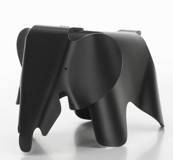 Eames Elephant Small klein RE Vitra diepzwart