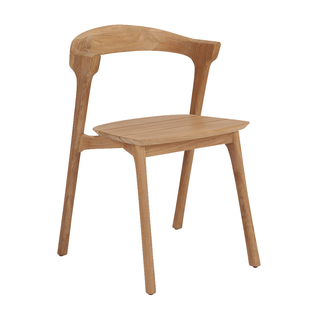 Bok Outdoor Stuhl aus Teakholz von Ethnicraft, Gartenstuhl für den Außenbereich.