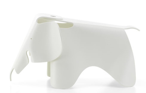 Eames Elephant Small klein RE Vitra Wit