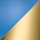 Blauw / Messing