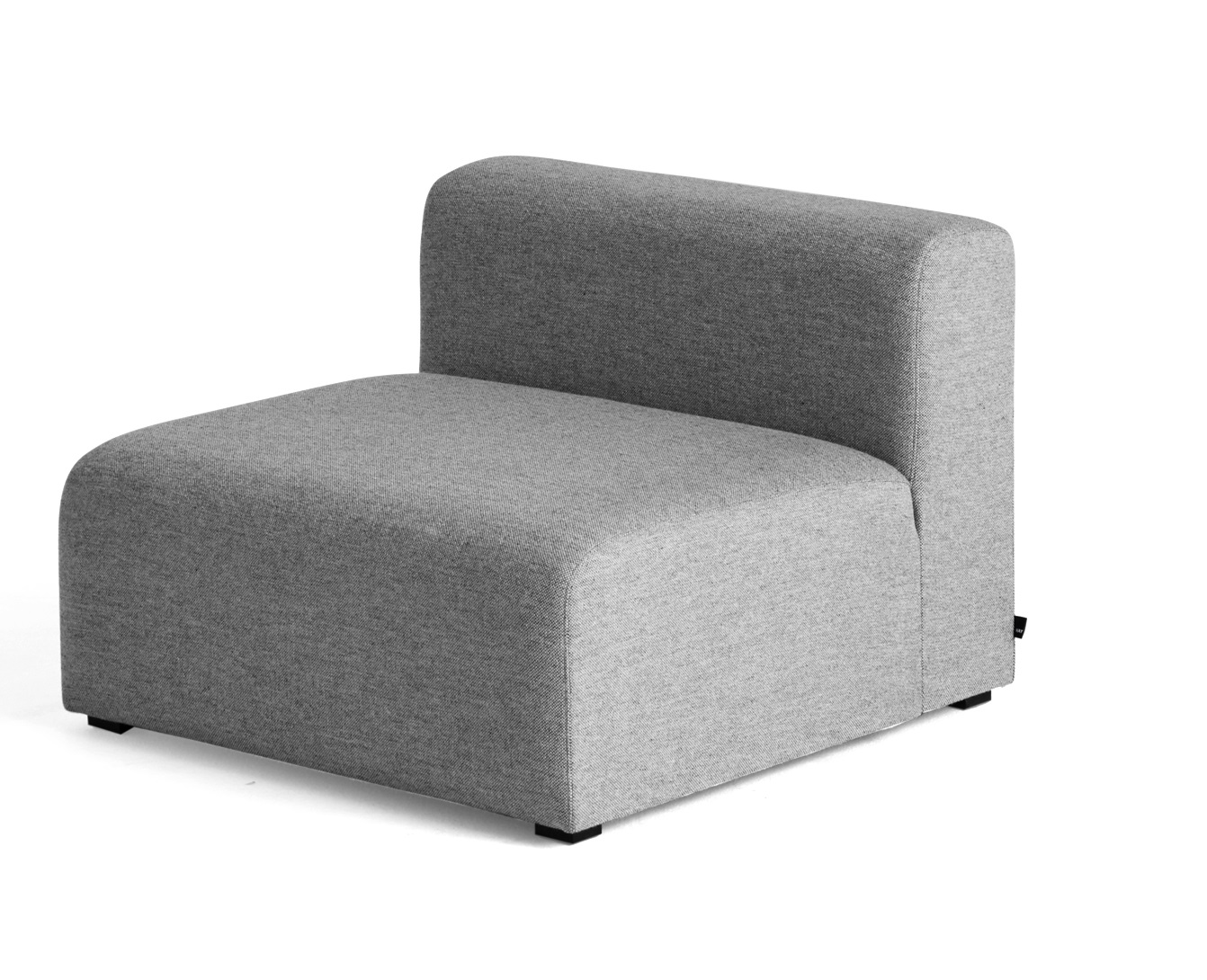 Graues Hay Mags Sofa Modul, modernes Design für Wohnzimmer und Lounge Bereiche.