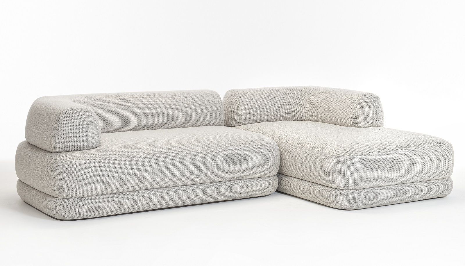 Helles Bumper Sofa von Zanotta, eine moderne Wohnlandschaft mit bequemen Polstern.