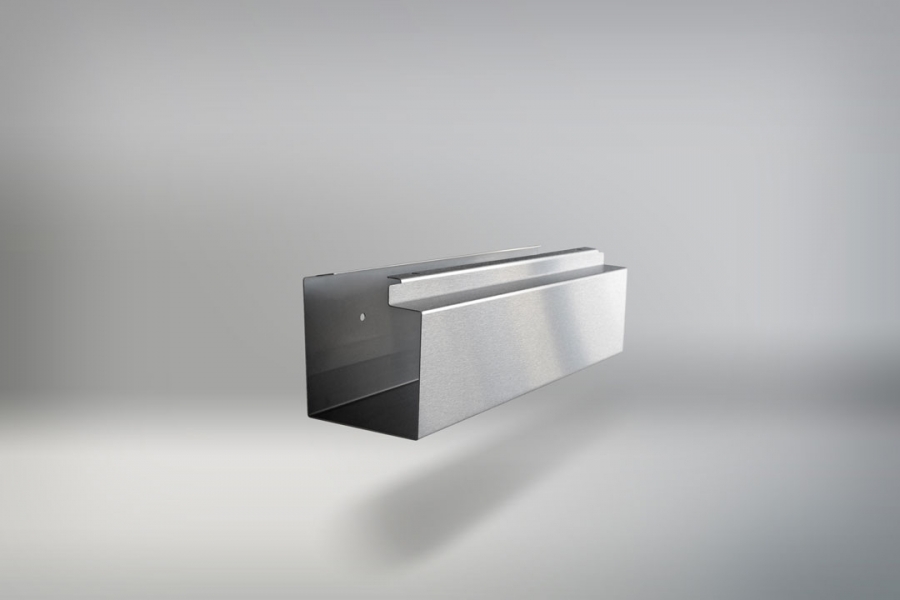 Letterman Zeitungsrolle Eckig Radius aus Edelstahl, moderne Briefkasten Zeitungsbox für Wandmontage.