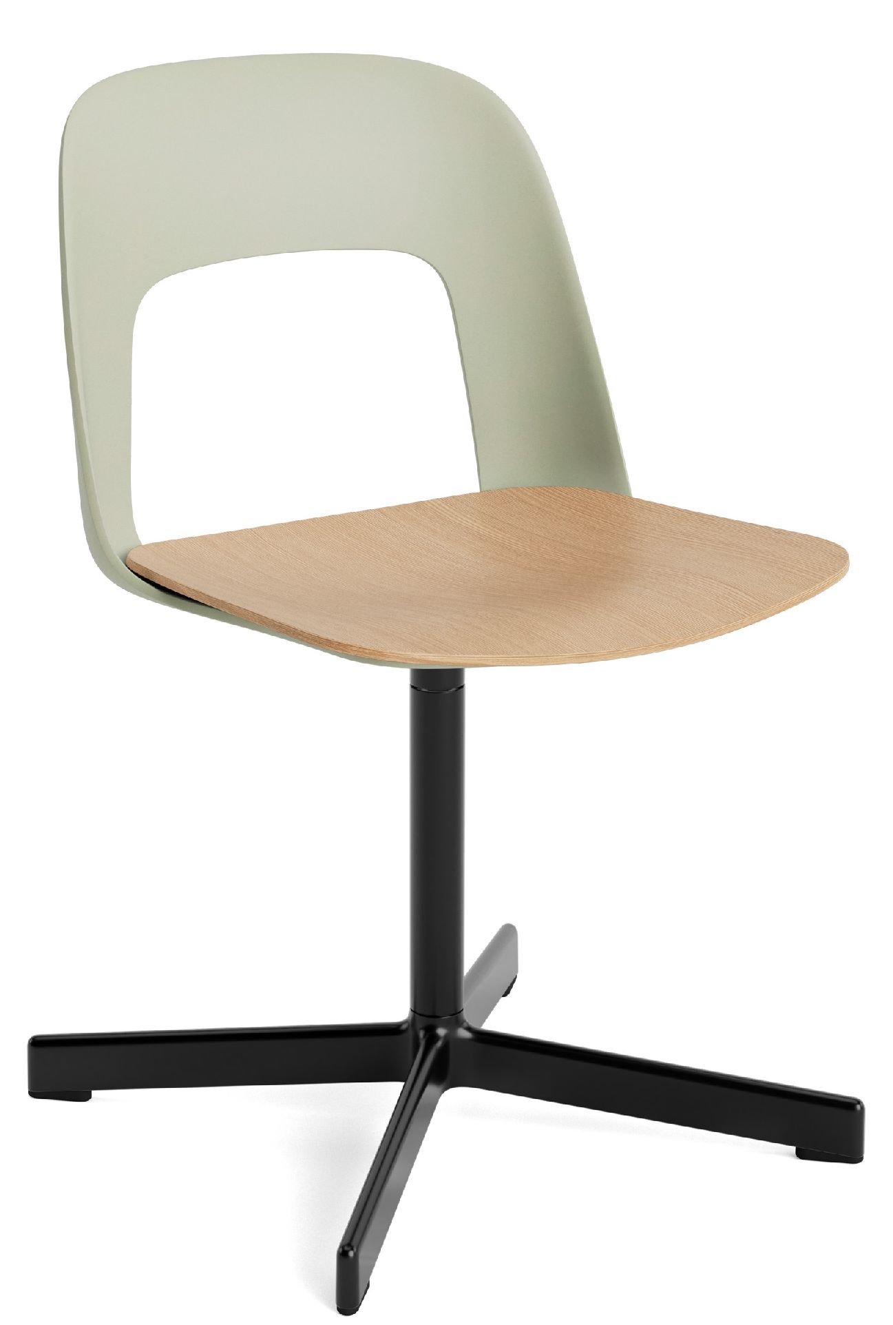 Layout Side Chair 132 stoel met vierpotig draaivoet Hay