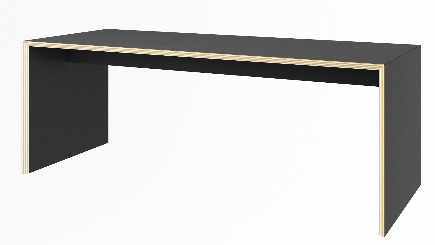 Bridge Sitzbank von Müller Möbelwerkstätten in Schwarz, minimalistisches Design für modernes Wohnen.