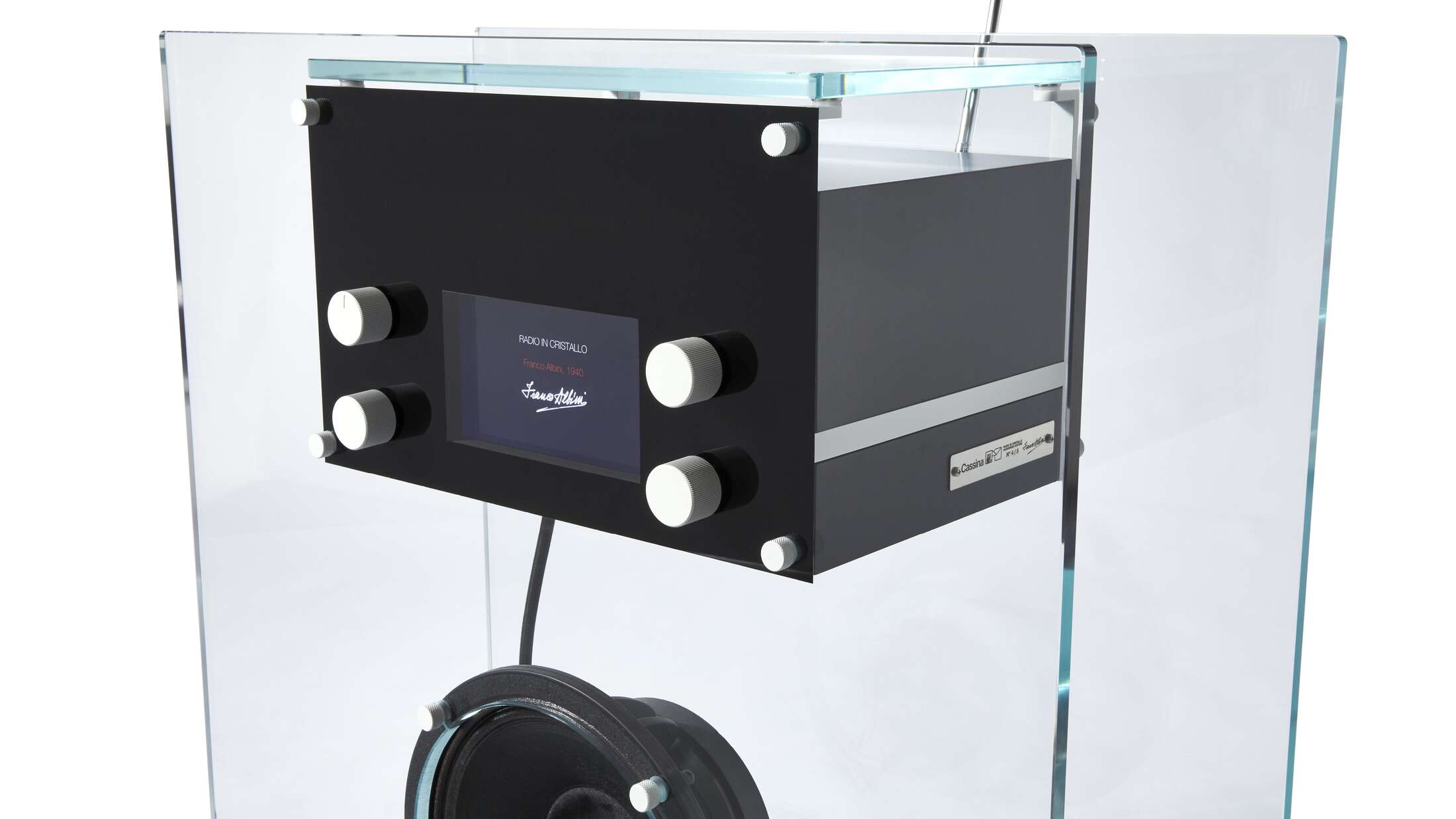 842 Radio in Cristallo van Cassina