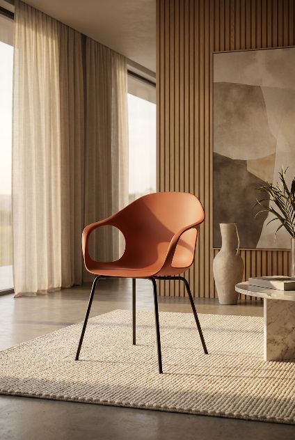 Elephantino fauteuil met vierpootsonderstel van KRISTALIA