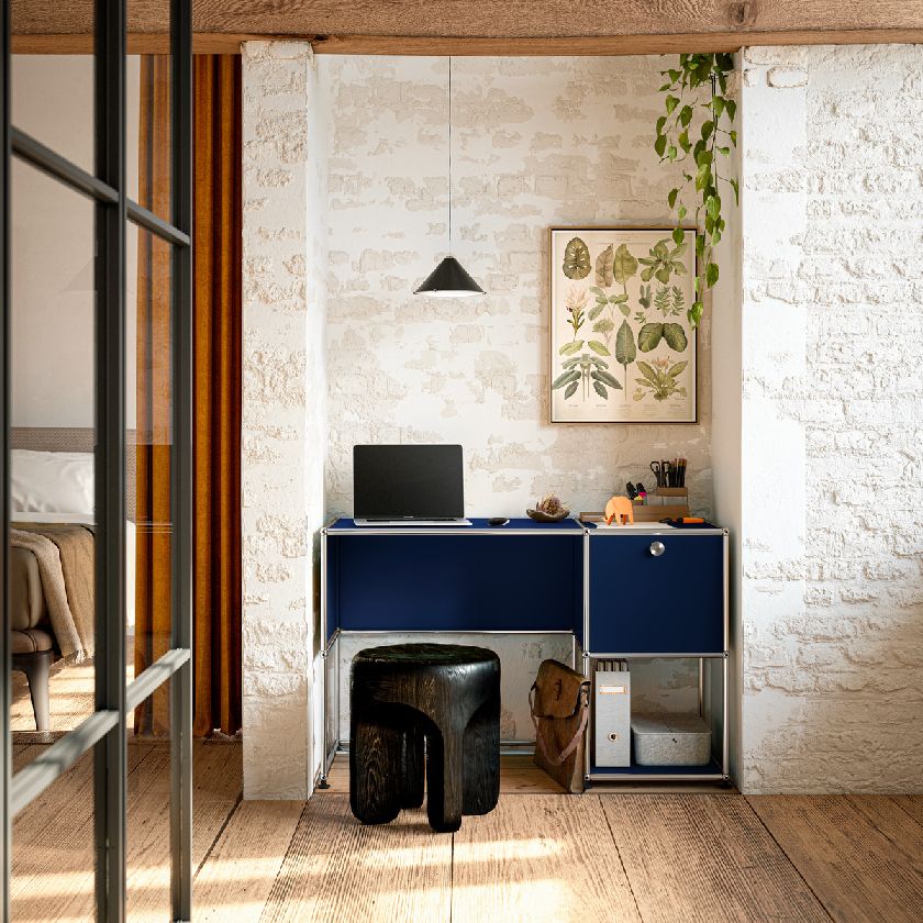 USM Haller-bureau B21 puur wit
