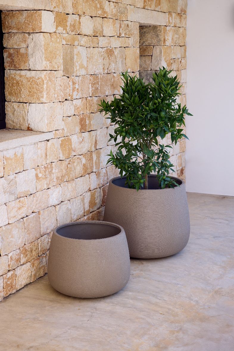 Soil Planter Round Medium Ronde plantenbak voor buiten Cane-Line