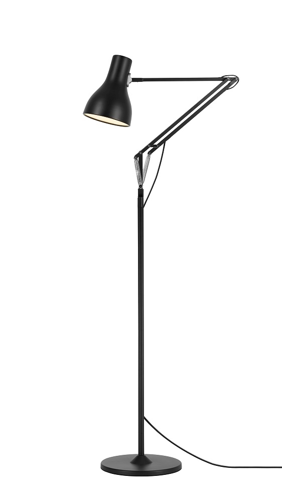 Anglepoise Type 75 Stehleuchte in Schiefergrau: Verstellbare, moderne Bodenleuchte für Wohnzimmer und Büro.