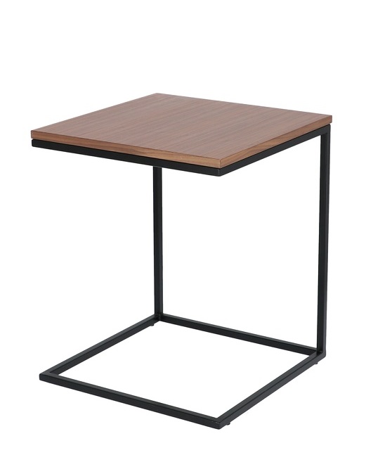 Flat bijzettafel, open, zwart / naturel eiken, Jan Kurtz, UNICAAT
