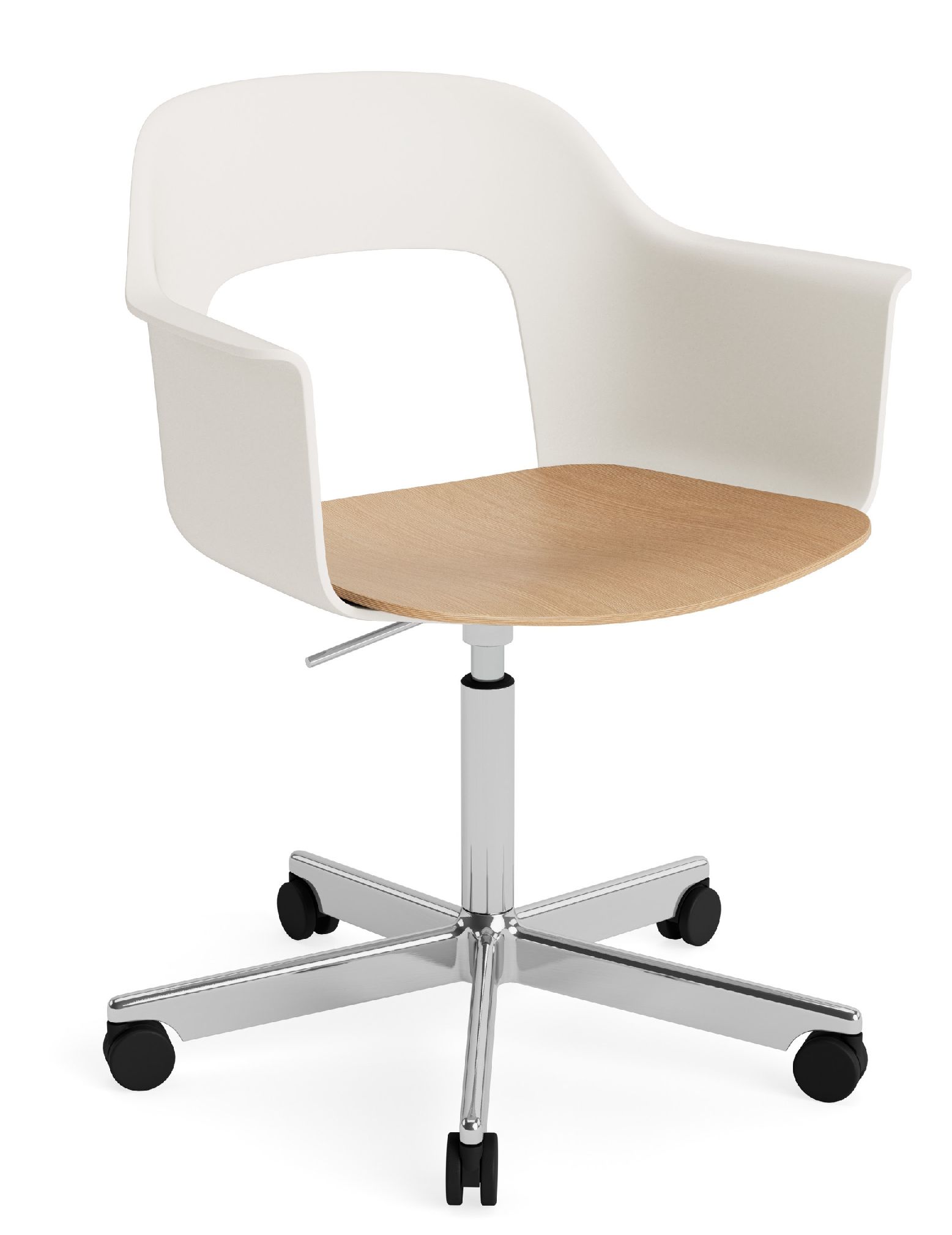 Layout Armchair 242 Fauteuil met 4-sterrenvoet, gasveer en draaifunctie Hay