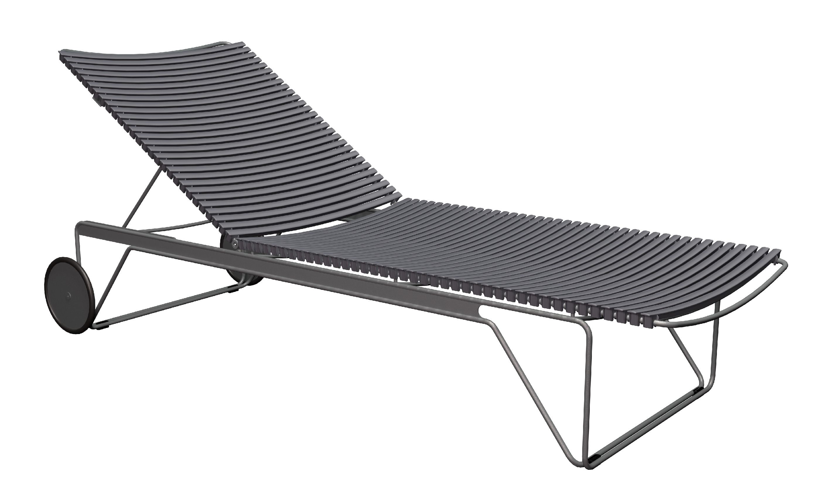 Click verstelbare chaise longue voor buiten Houe