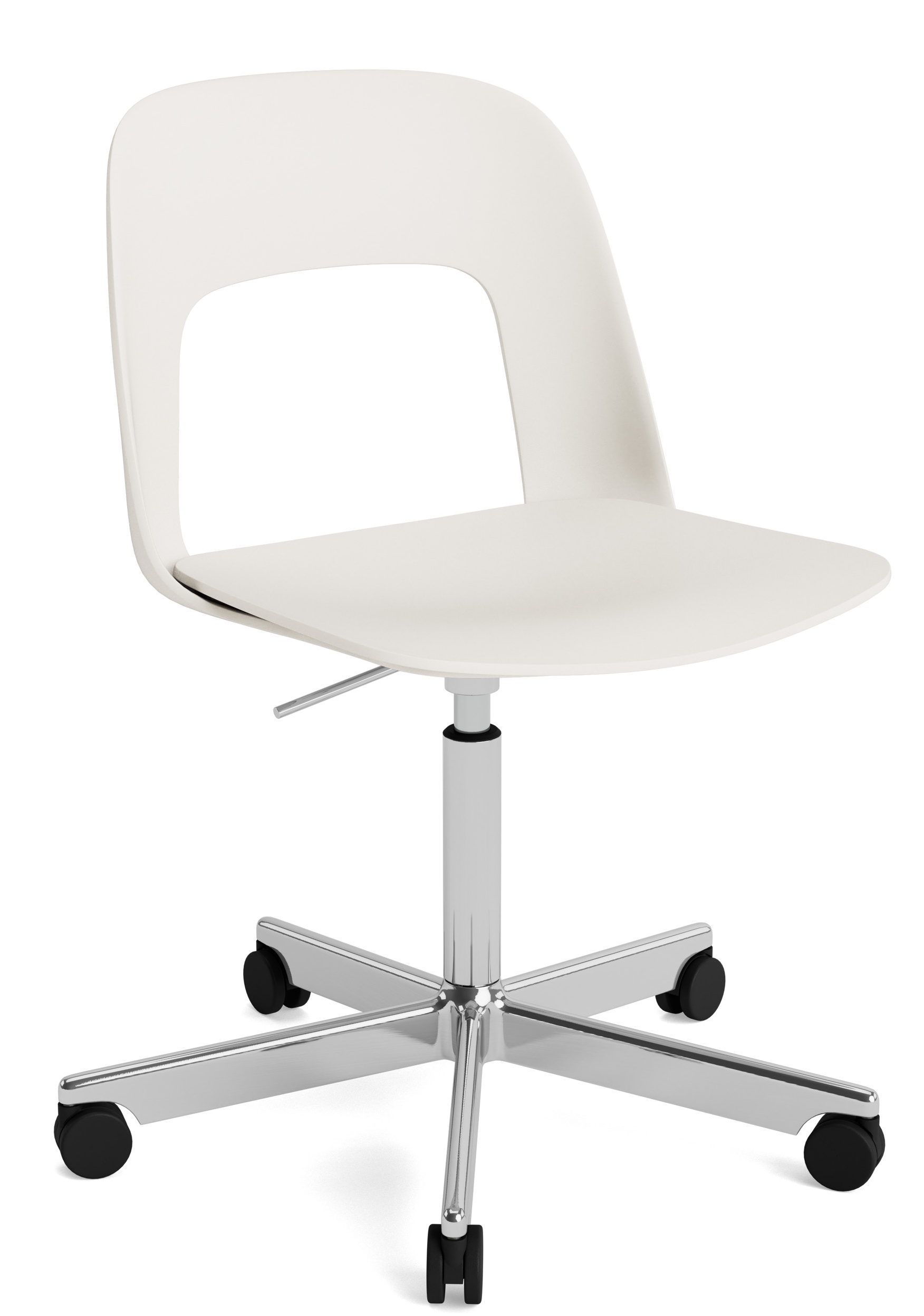 Layout Side Chair 141 stoel met vijfpotig draaivoet van Hay