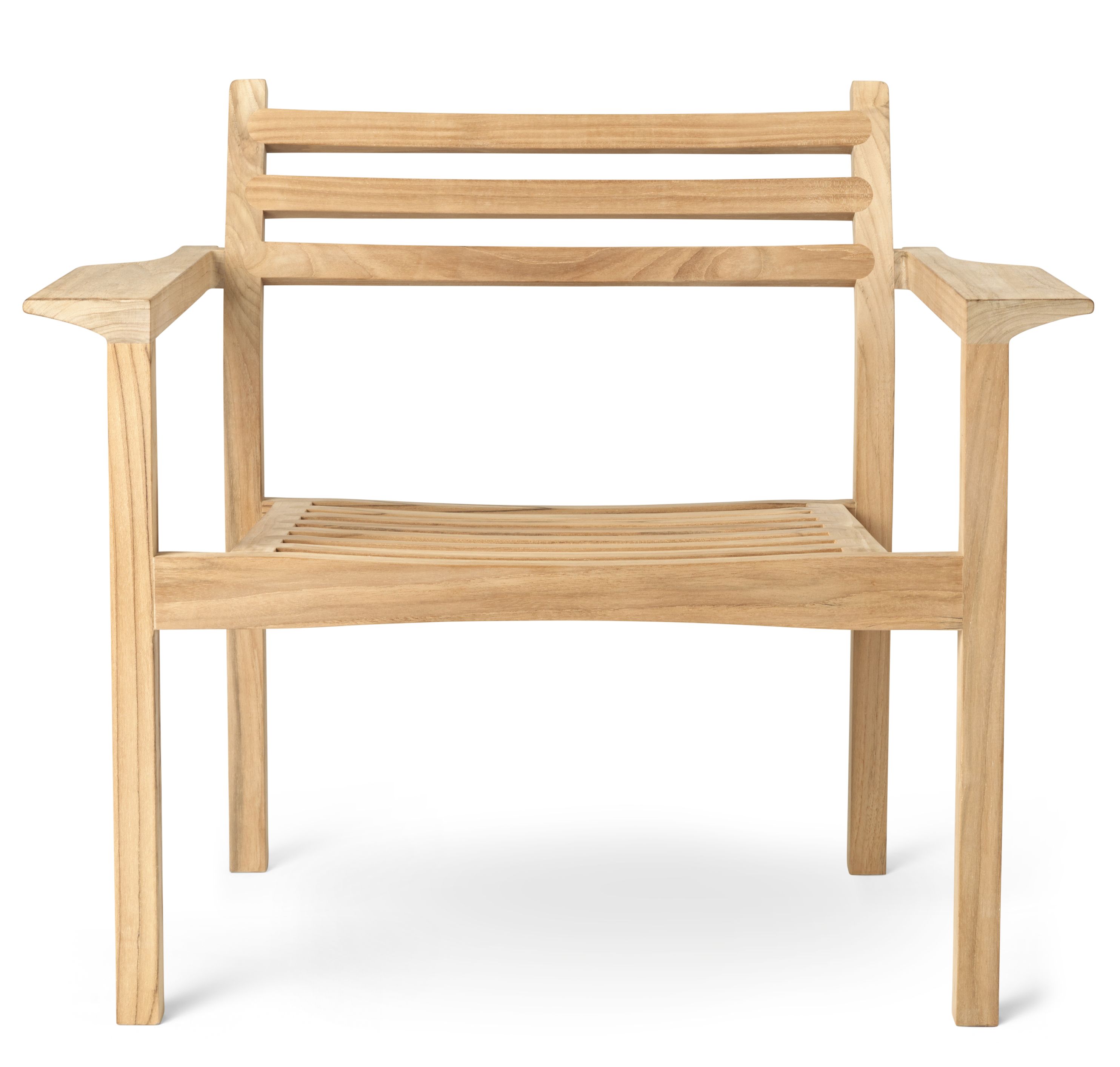 AH601 Teak Armlehnstuhl von Carl Hansen & Søn für den Garten oder die Terrasse.
