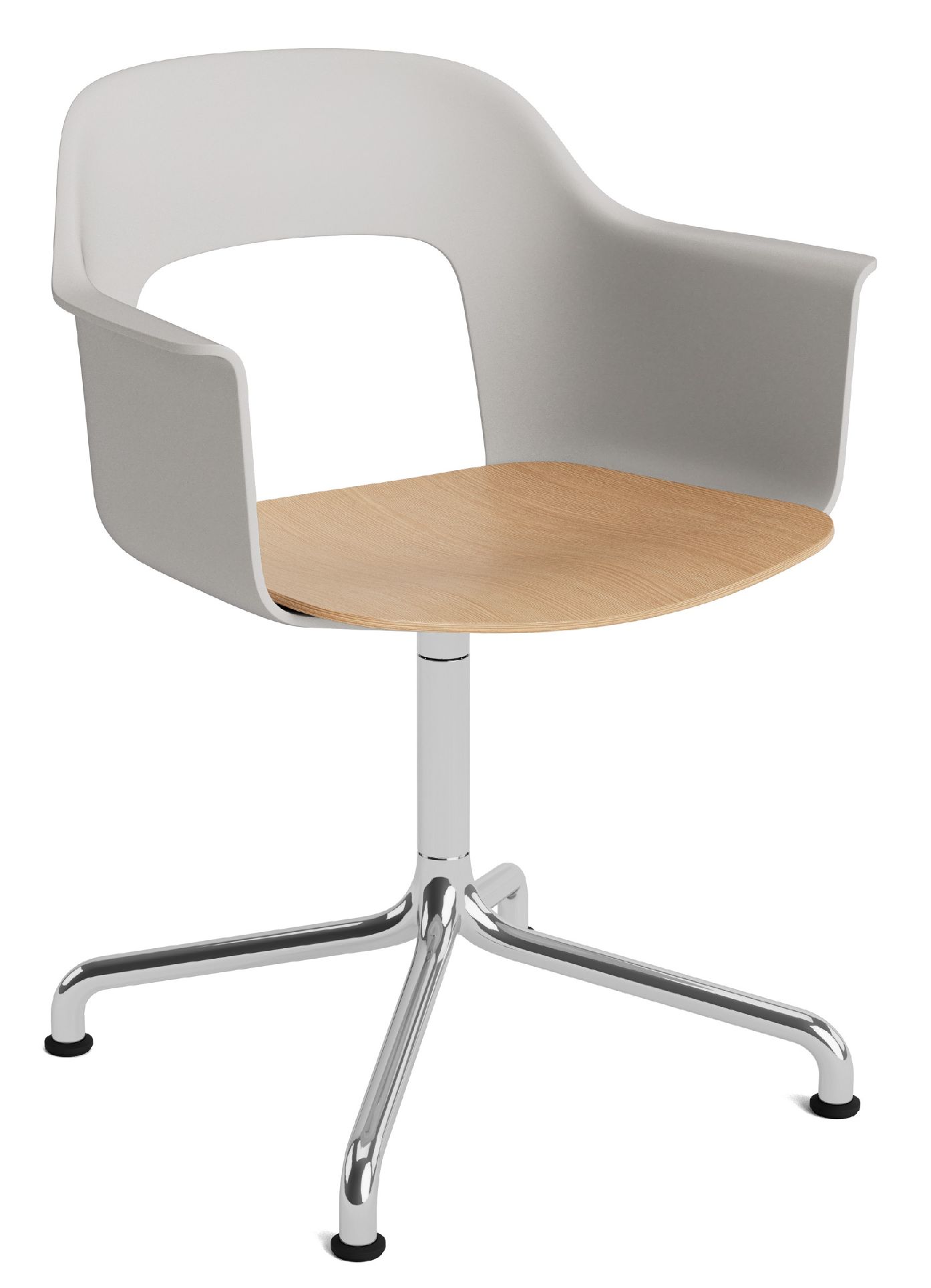 Layout Armchair 252 Fauteuil met 4-sterrenvoet, draaivoet met gebogen kruis Hay
