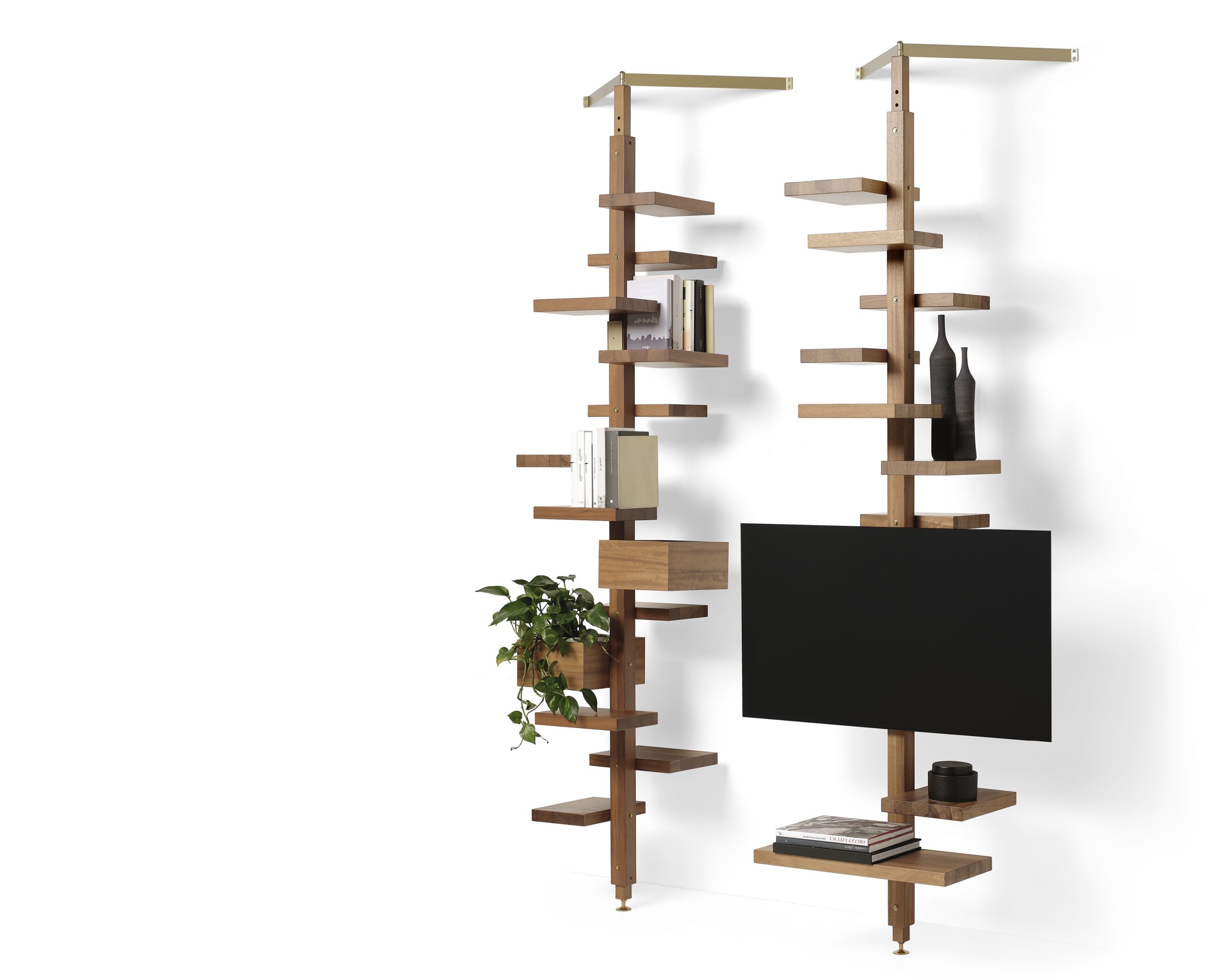 Adelaide TV Regal aus Holz mit TV-Halterung von Mogg, modernes Wohnzimmer Design.