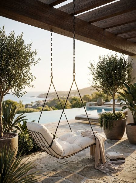 Leyasol Sun Lounger Swing Seat voor binnen en buiten – Freifrau Manufaktur