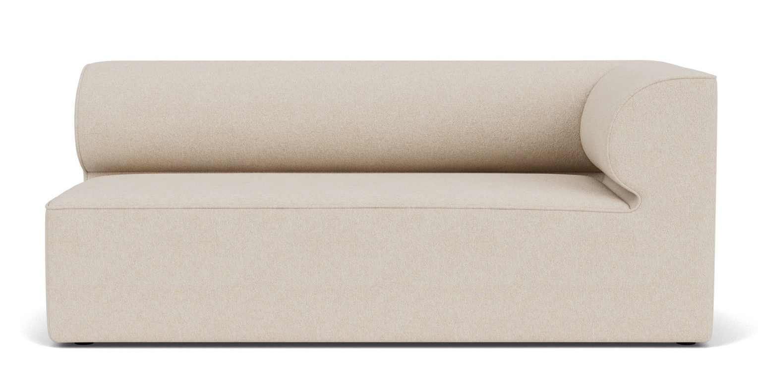 Eave Modular Sofa von Audo Copenhagen, beige Ecke, modernes Design für Wohnzimmer und Loungemöbel.