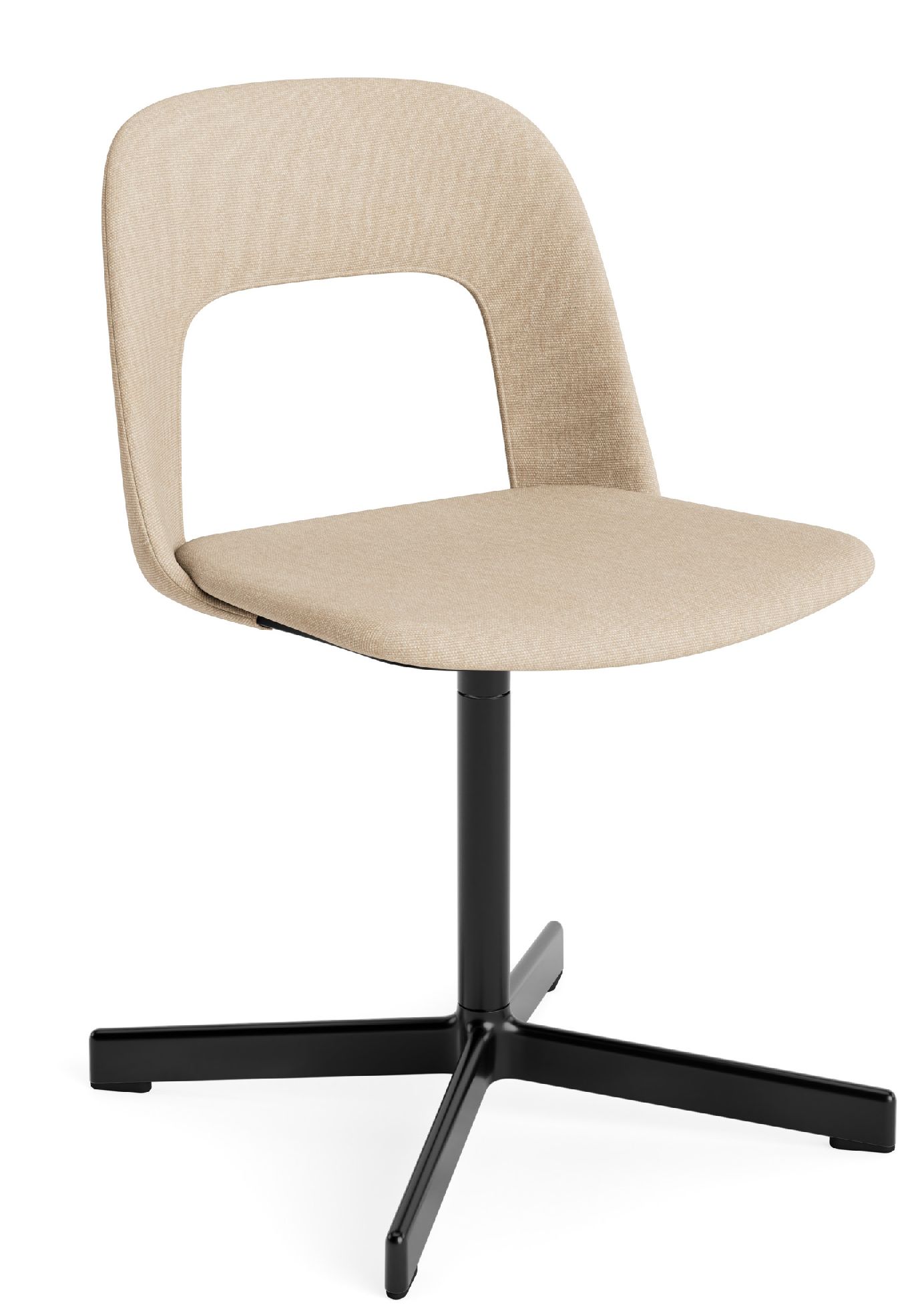 Layout Side Chair 134 stoel met vierpotig draaivoet van Hay