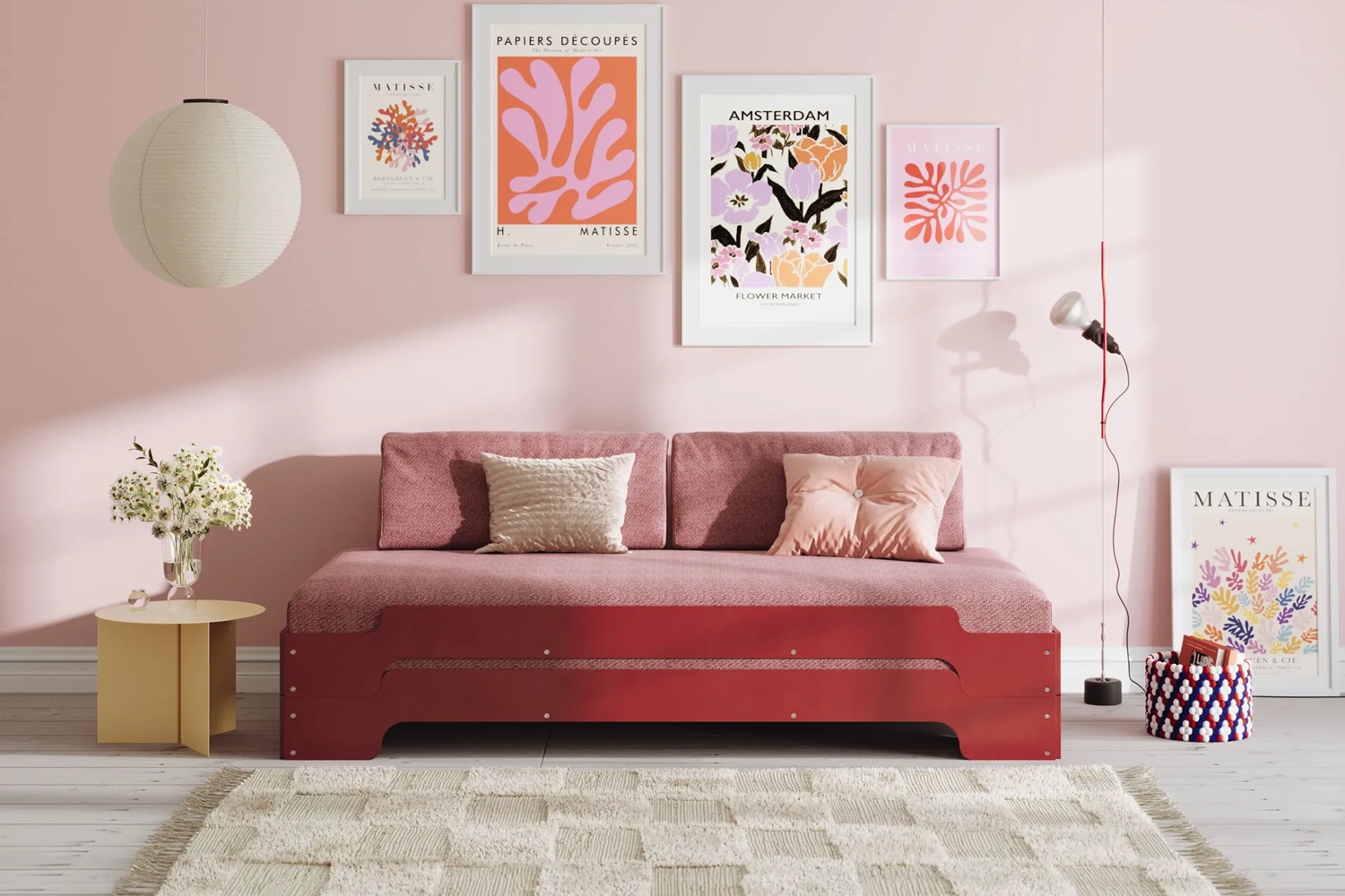 Afgerond rugkussen voor stapelbare ligstoel Müller Small Living