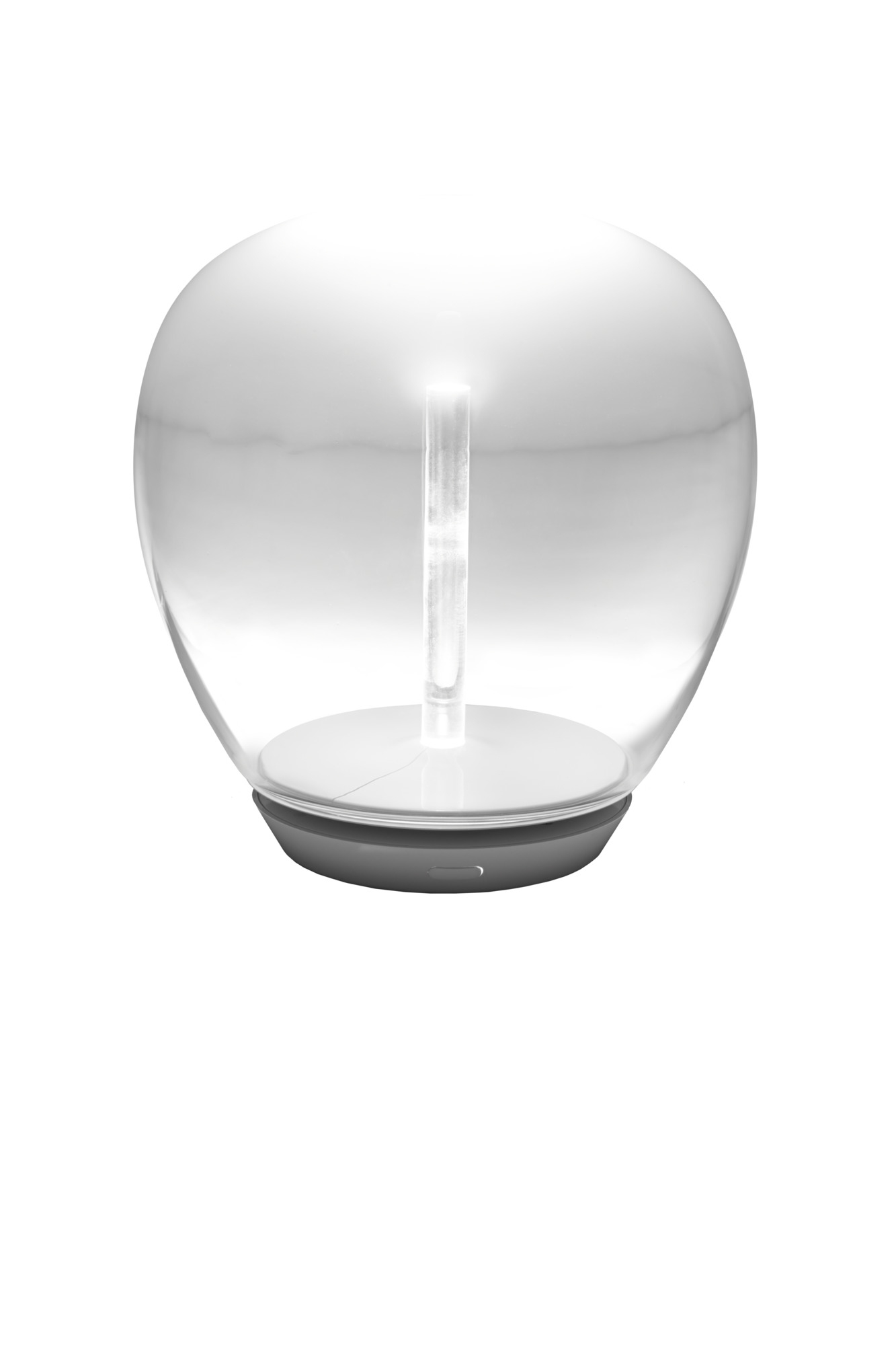 Empatia Tischleuchte von Artemide: Moderne Lampe mit transparentem Glaskörper und sanftem Licht.