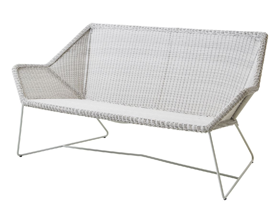 Breeze outdoor loungebank wit/Grau van Cane-Line