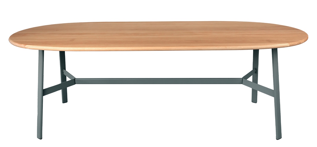 SO’O eettafel van eikenhout 220 × 95 cm (ovaal) voor binnen Fermob