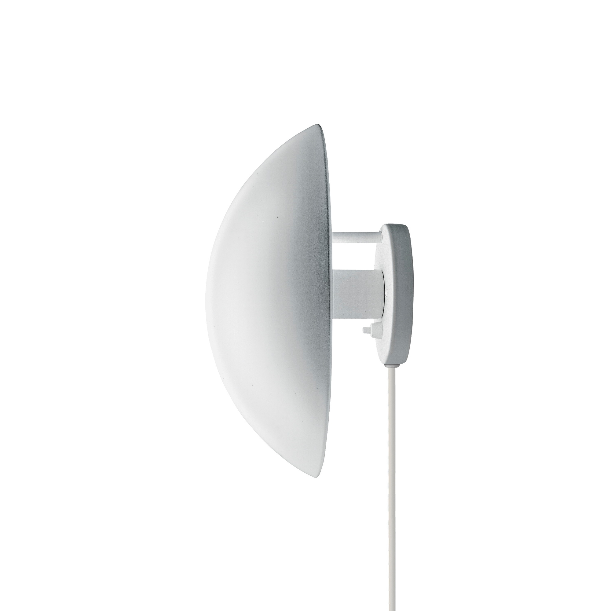 Weiße PH Hat Wandleuchte von Louis Poulsen, modernes Design für indirekte Beleuchtung.