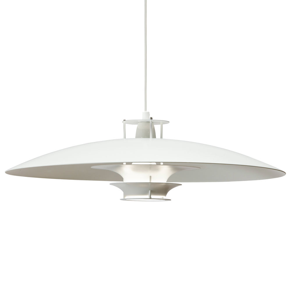 Weiße JL341 Pendelleuchte von Artek, modernes Design, Hängeleuchte für Wohnzimmer und Esszimmer.